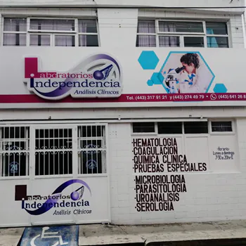 Fachada de la sucursal Matriz de Laboratorios Independencia